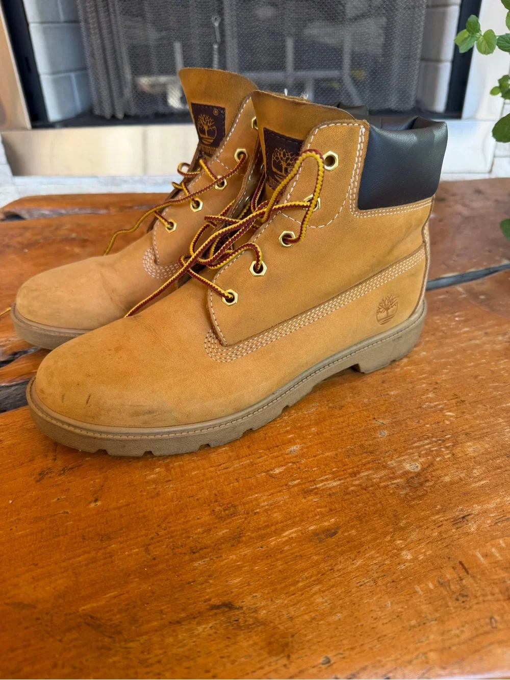 Timberland Youth Classic Wheat Nubuck 6-Inch Waterproof Boot